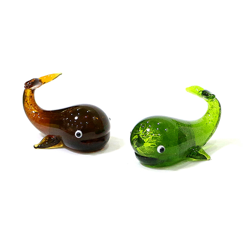 Marine Aquarium Decorations - Miniaturowa figurka z motywem wieloryba ze
