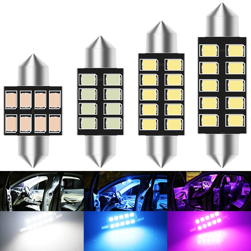 Actinic Blue Led - 2 szt. LED C5W Żarówka Festoon