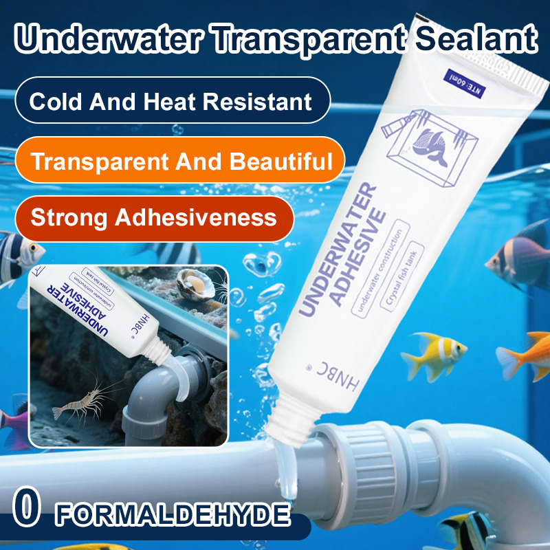 Marine Aquarium Glue - 60g Wodoodporny Uszczelniacz Transparentny/Biały Klej Wodoodporny