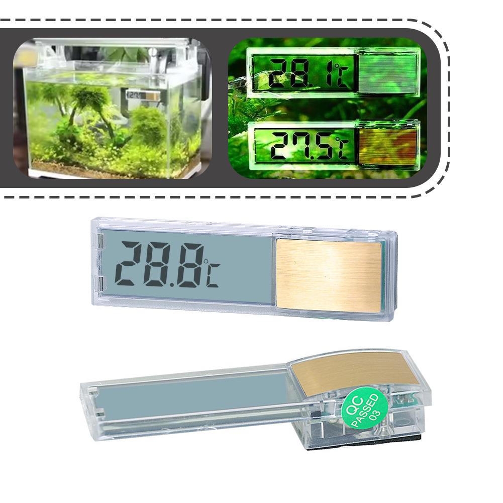 Marine Aquarium Decorations - Termometr akwariowy 3D z cyfrowym wyświetlaczem