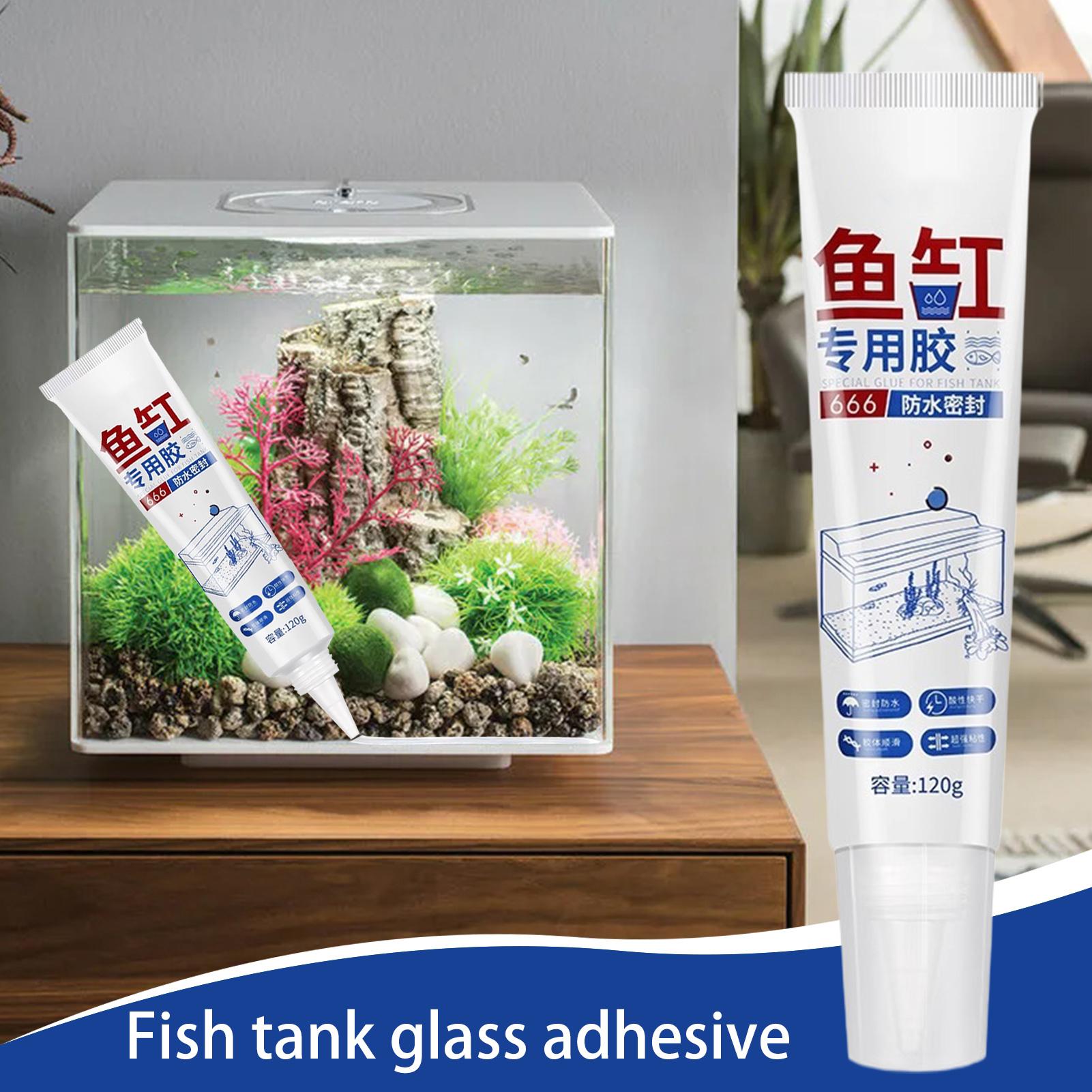 Marine Aquarium Glue - Uszczelniacz do akwariów, wodoodporny silikonowy uszczelniacz,