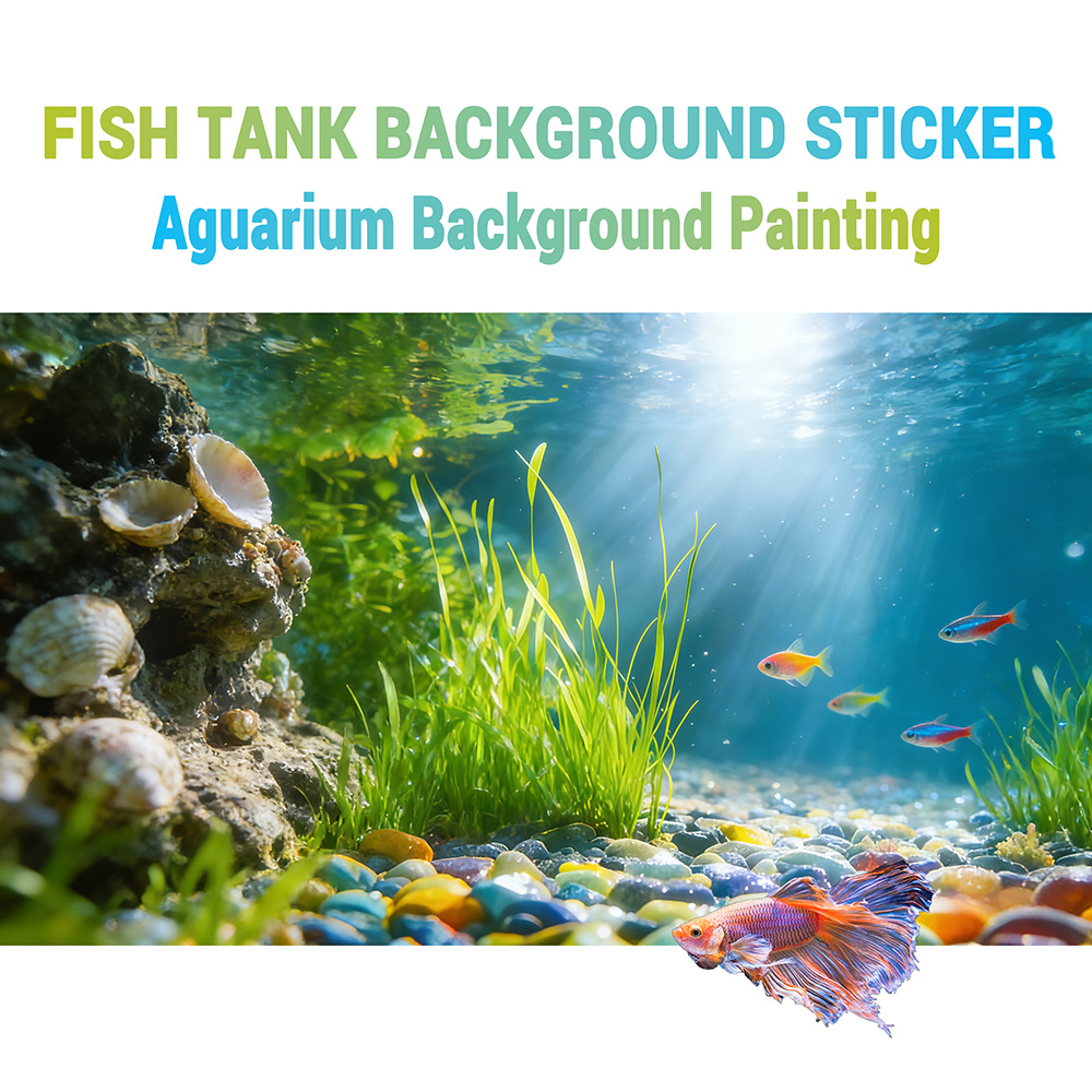 Marine Aquarium Glue - Obrazki z rafami, wodorostami, malowidła na