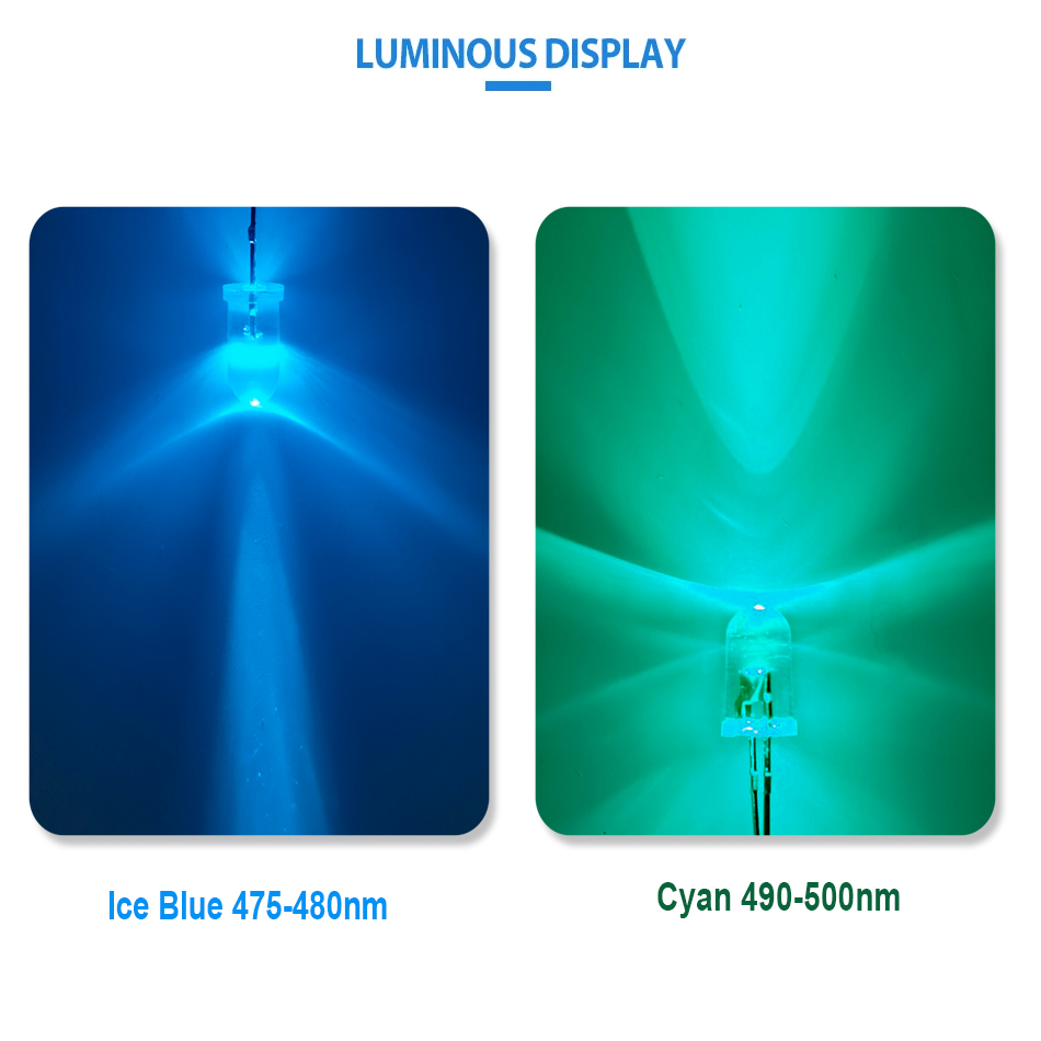 5mm 2-pinowa cyjanowa dioda LE – Actinic Blue Led recenzja i cena