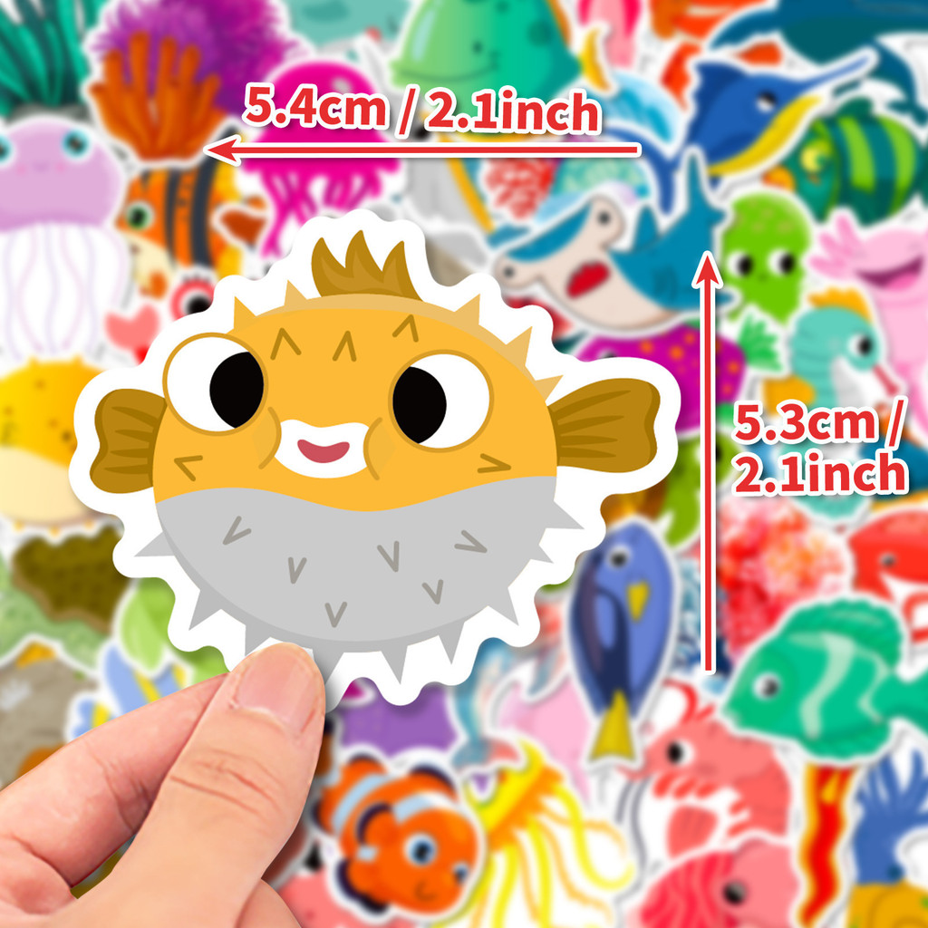 50 szt. Naklejek z motywem życ – Marine Aquarium Decorations recenzja i cena