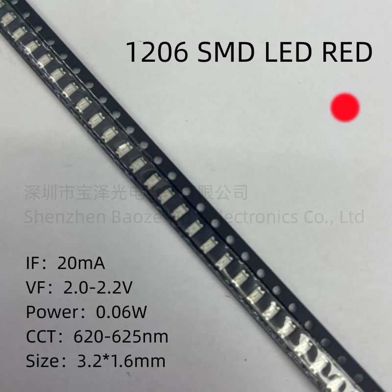1206 SMD LED czerwony żółty zi – Actinic Blue Led recenzja i cena