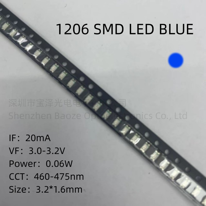 1206 SMD LED czerwony żółty zi – Actinic Blue Led recenzja i cena