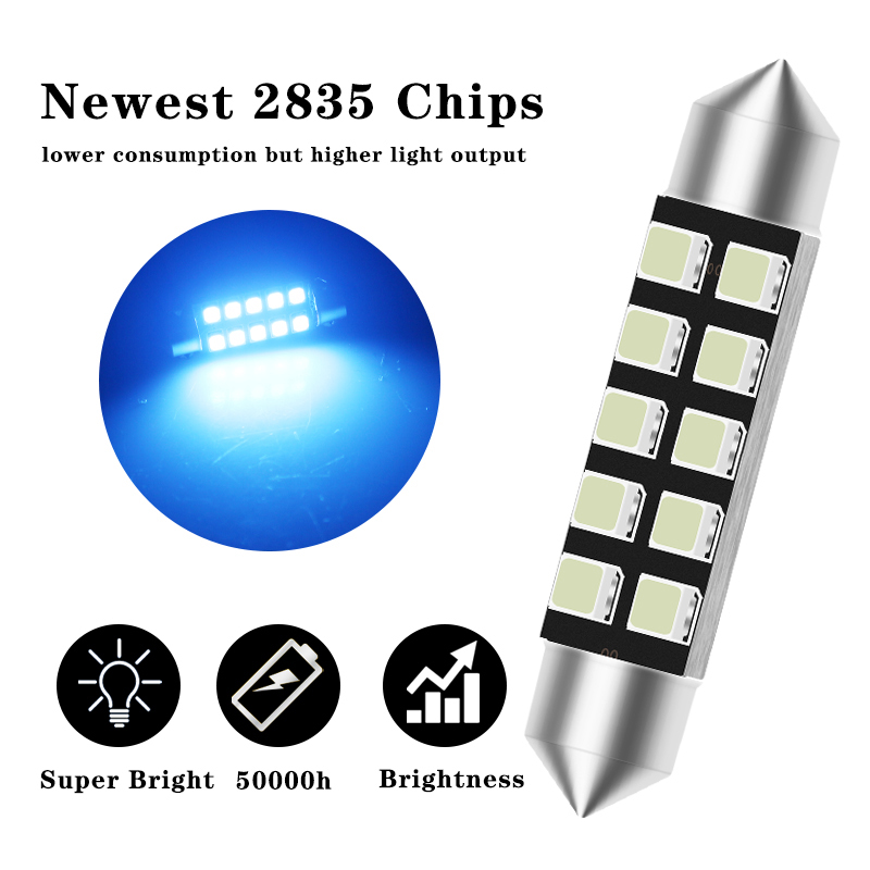 2 szt. LED C5W Żarówka Festoon – Actinic Blue Led recenzja i cena