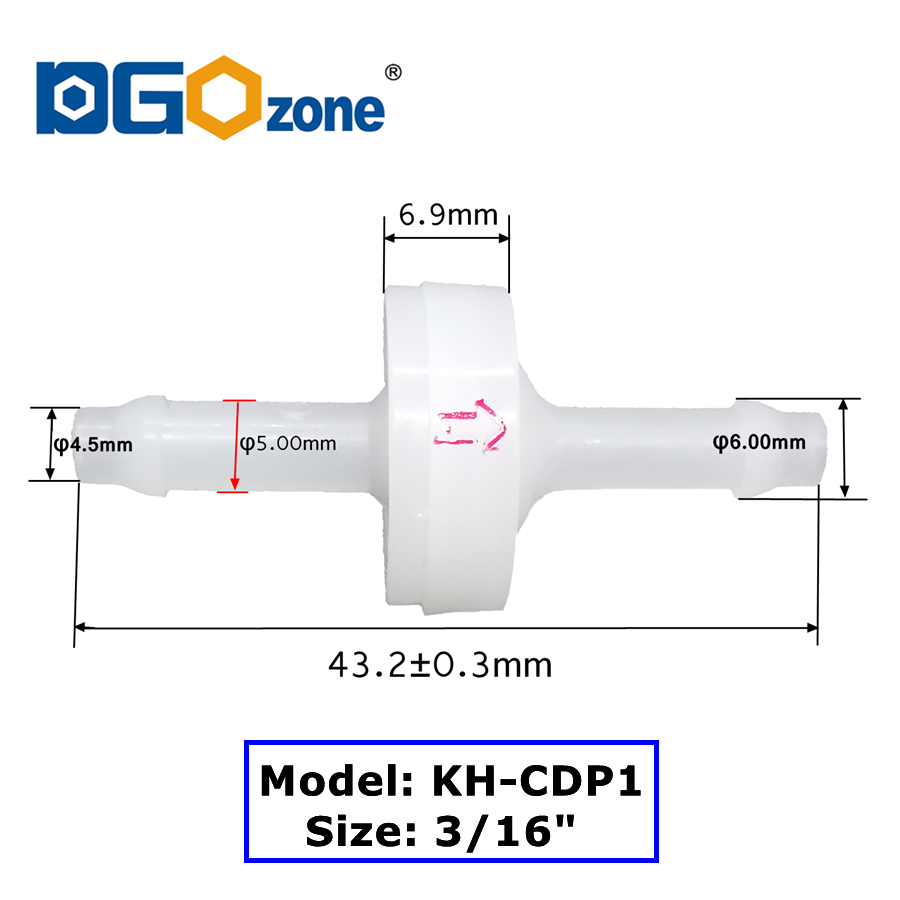 Membrana zaworu zwrotnego PVDF – Marine Aquarium Ozone Generator recenzja i cena