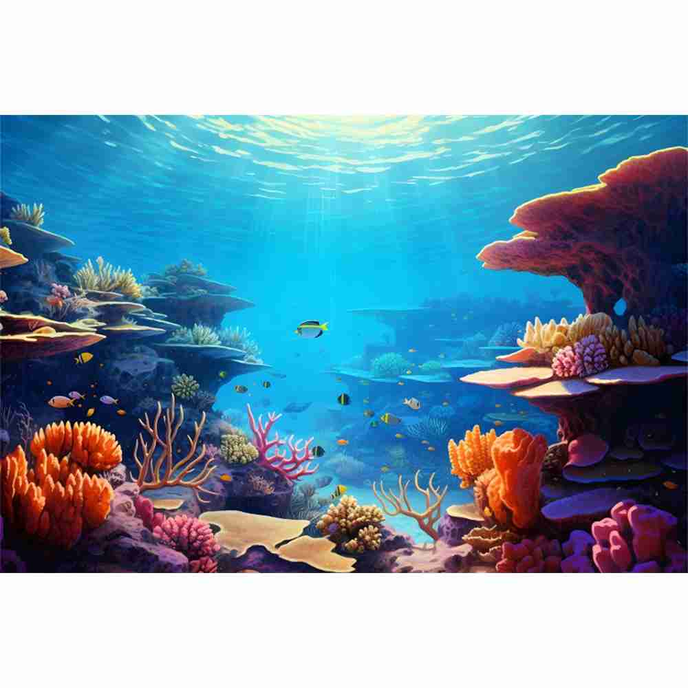 Tło fotograficzne podwodny świ – Aquarium Marine World recenzja i cena