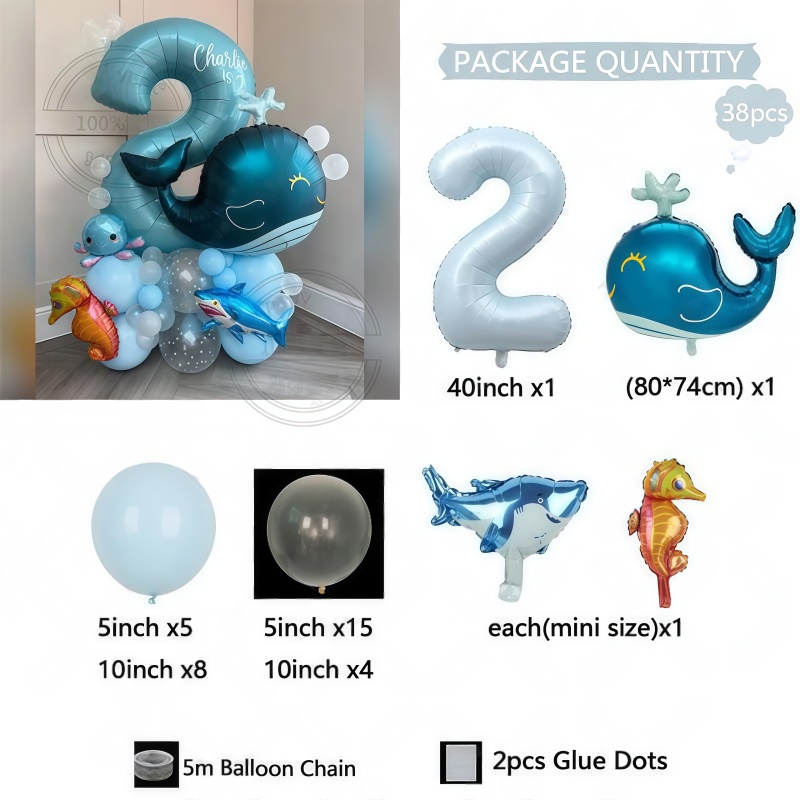 38-częściowy zestaw balonów ur – Marine Aquarium Decorations recenzja i cena